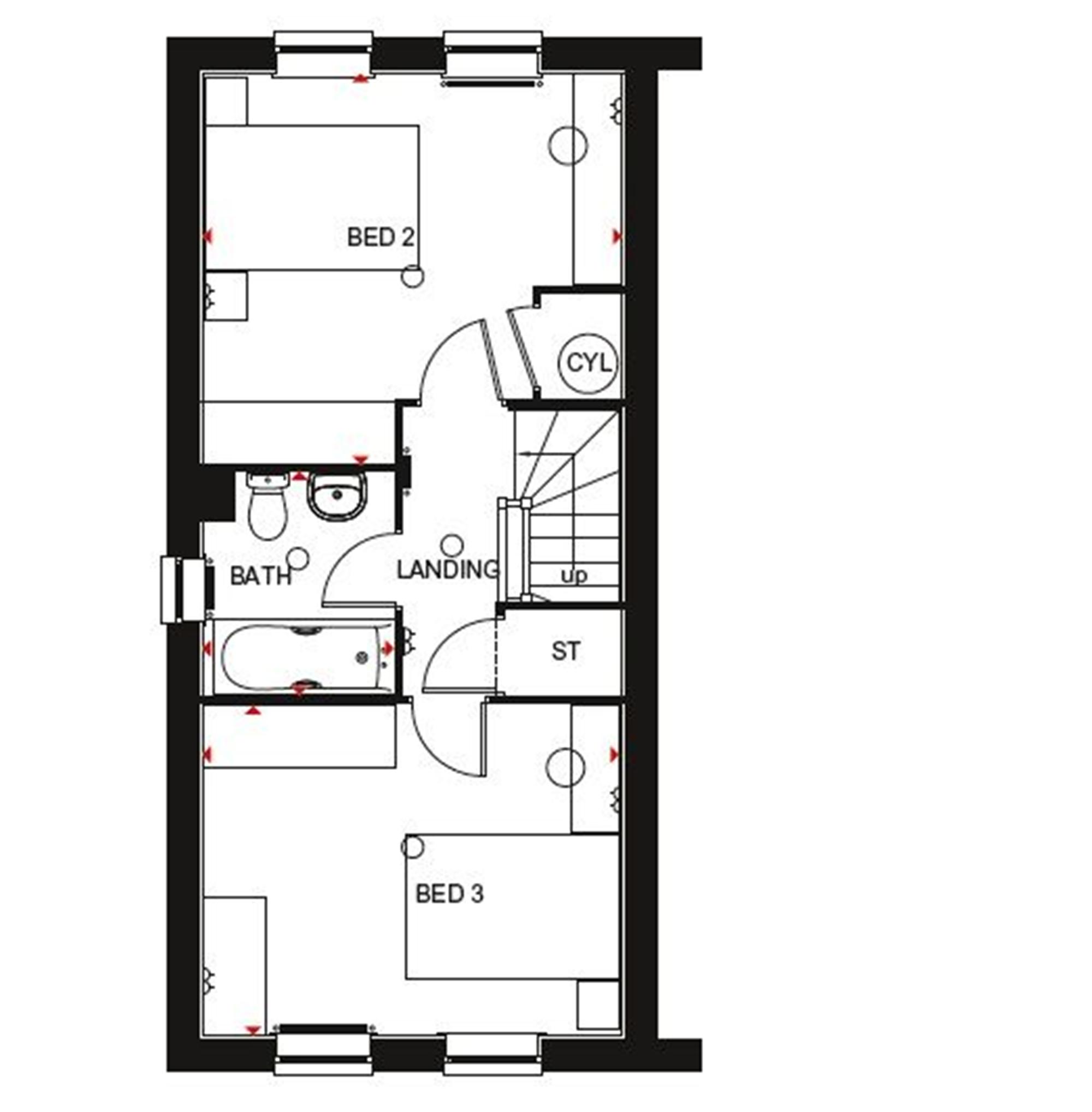 Barratt Homes 2 Bed Floor Plans