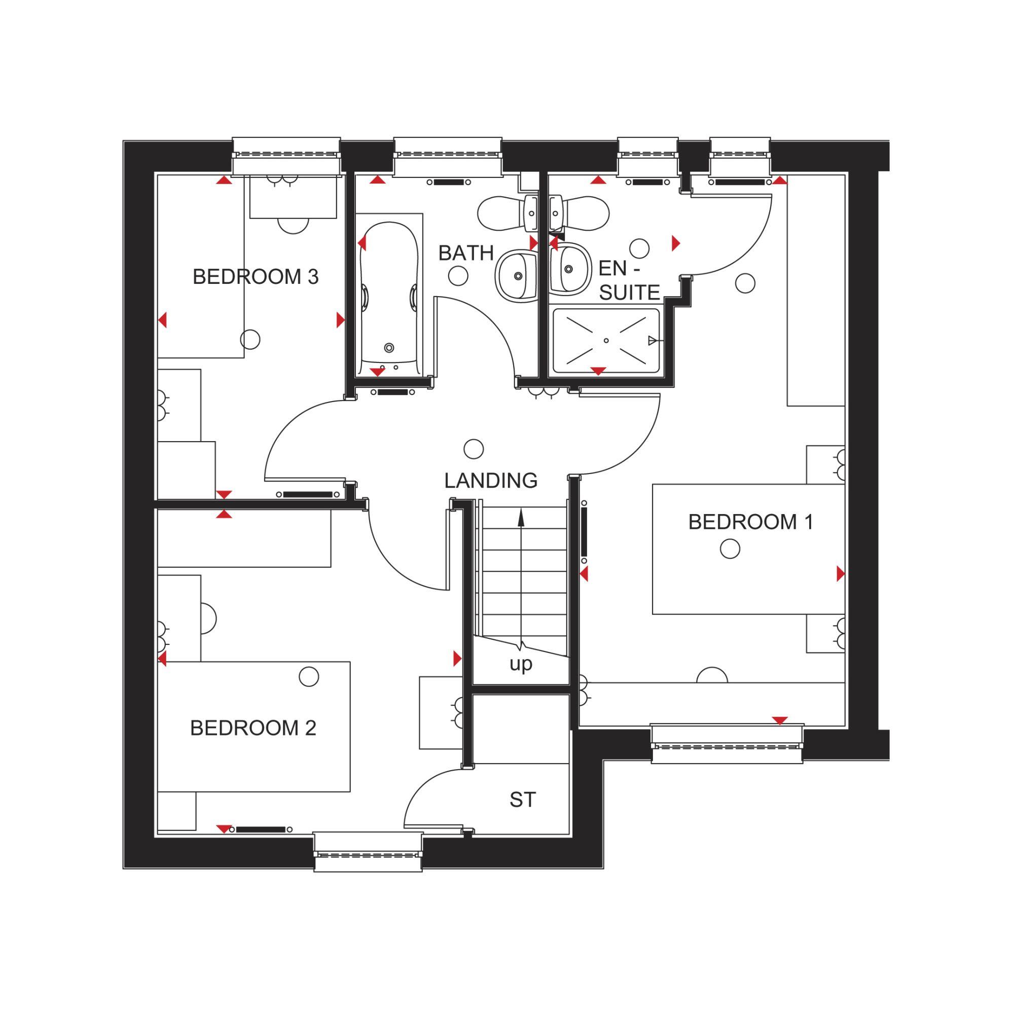 Barratt Woodcote Floor Plan - floorplans.click