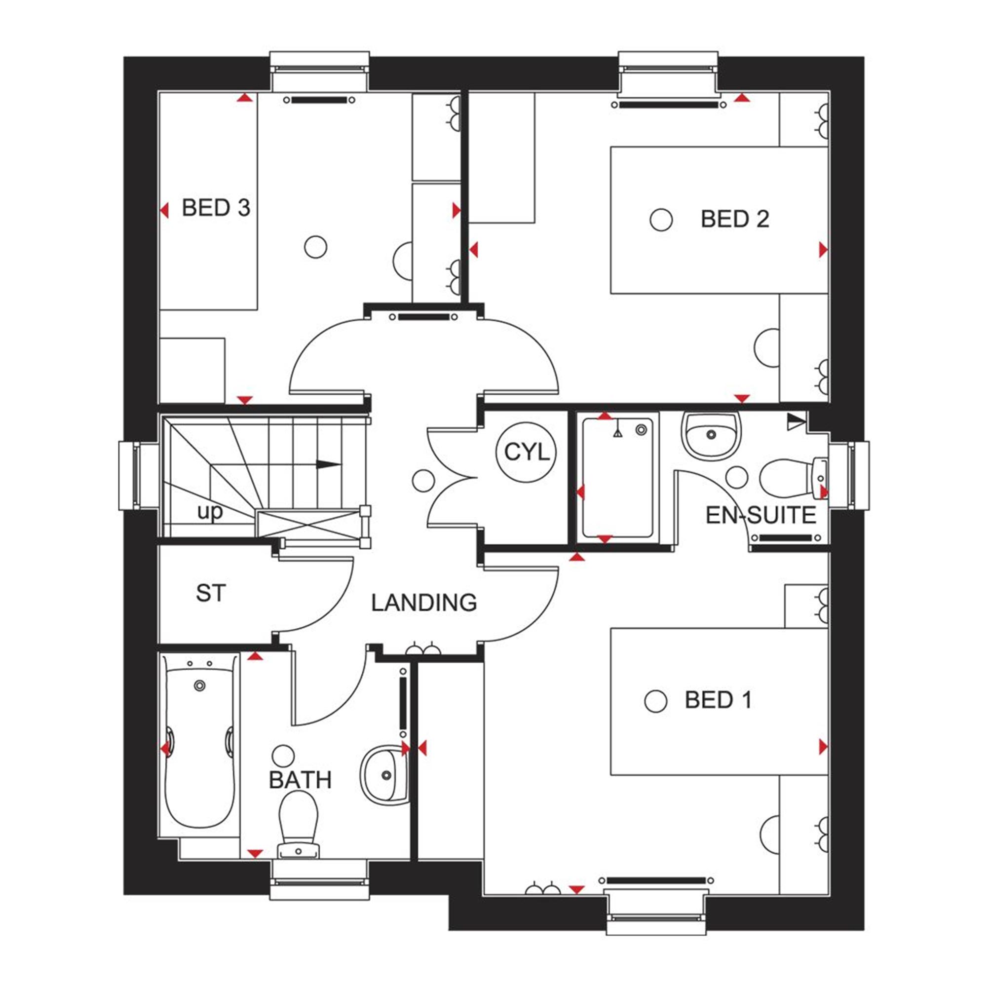 Barratt Homes Morpeth Floor Plan