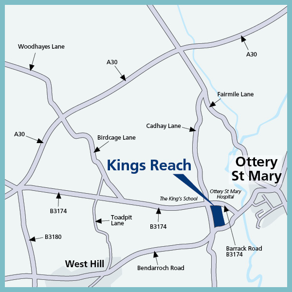 Kings Reach in Ottery St. Mary, Houses by Bovis Homes