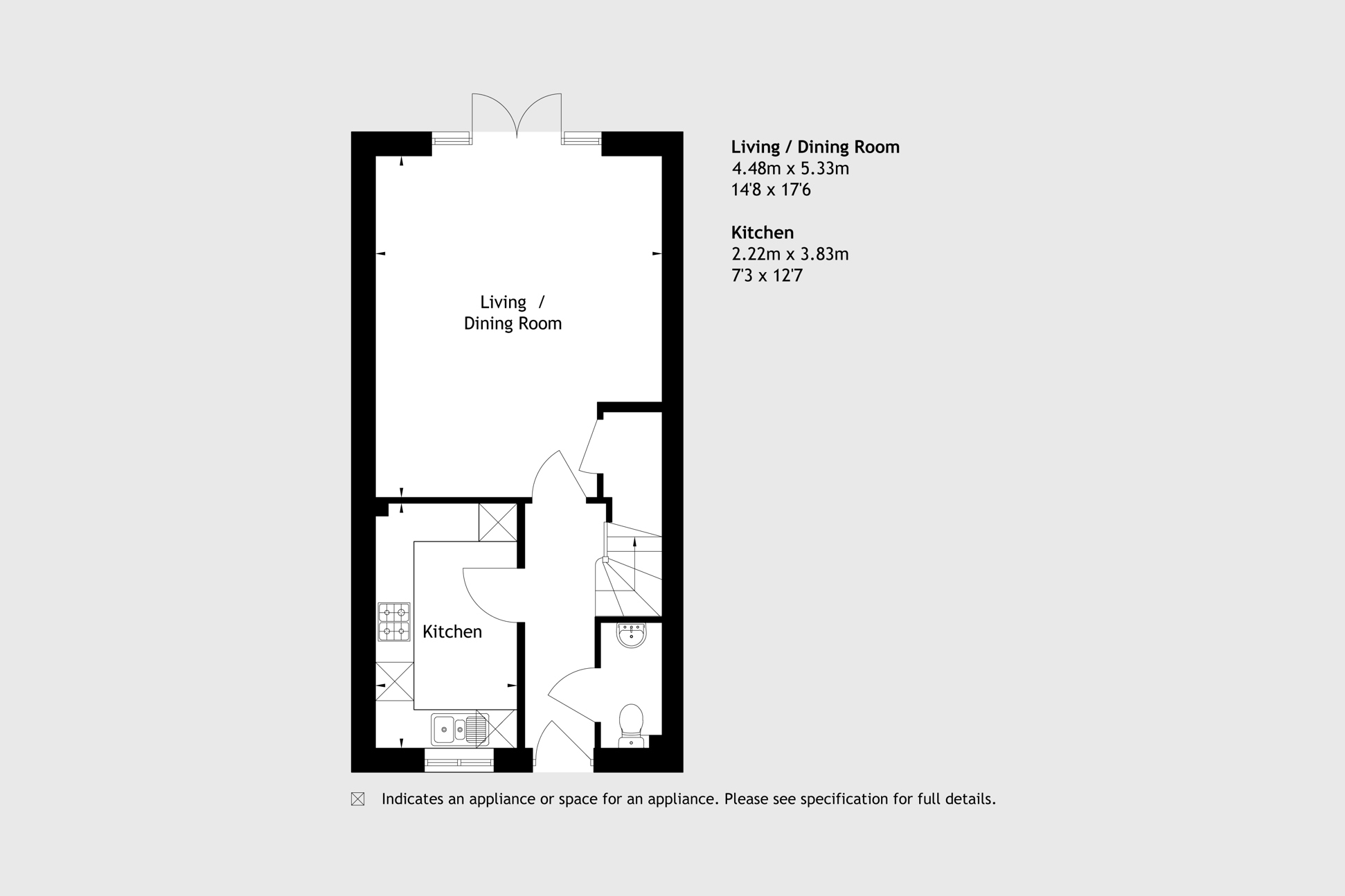 2 Bedroom Apartment, Gardeners Walk in Guildford, [County] (Plot 20)
