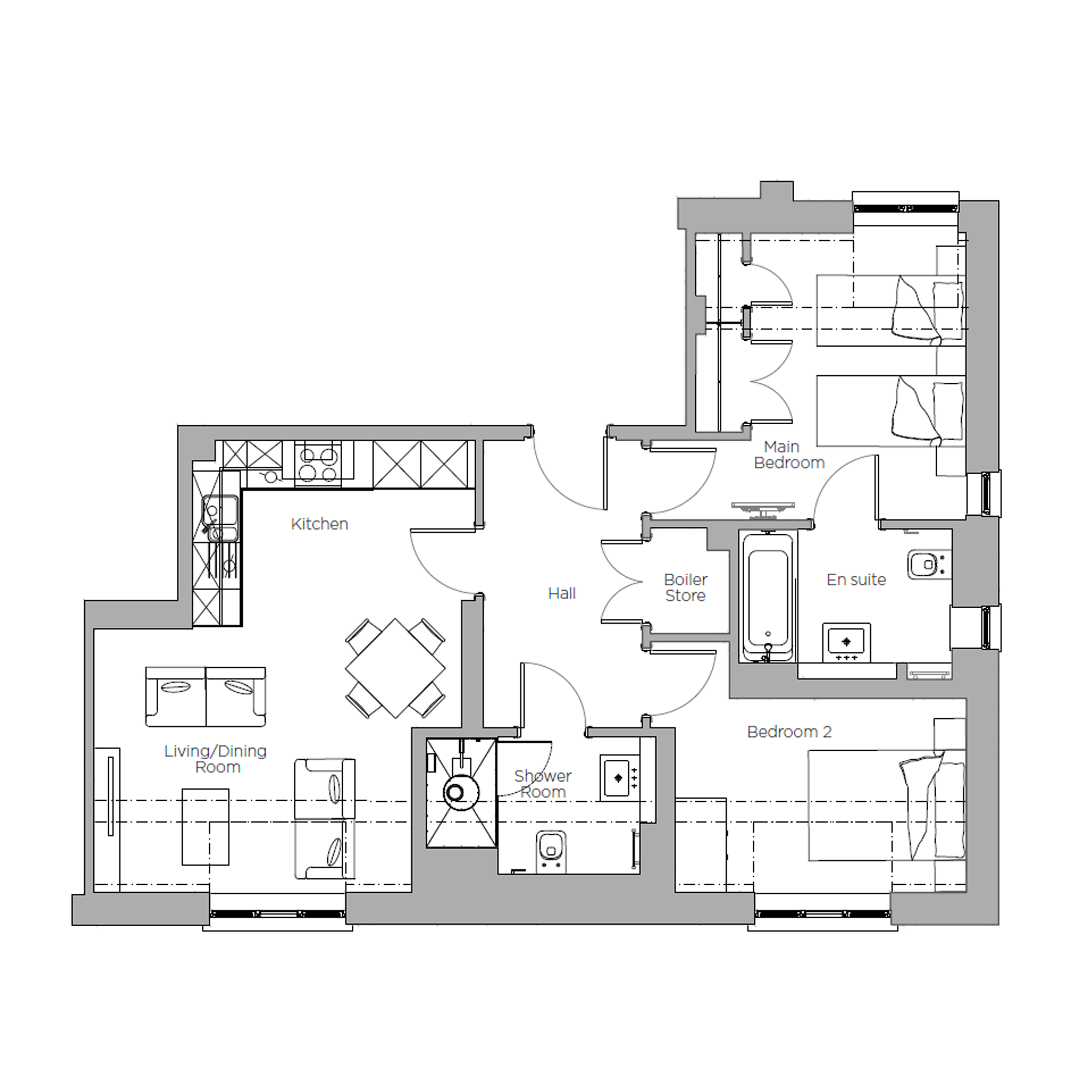 Apartment in Stanbridge Earls, Mottisfont by Audley Villages (5 Danvers ...