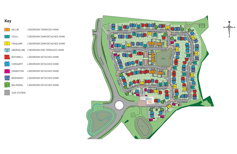 Calder Gardens in Coatbridge is built by Barratt Homes