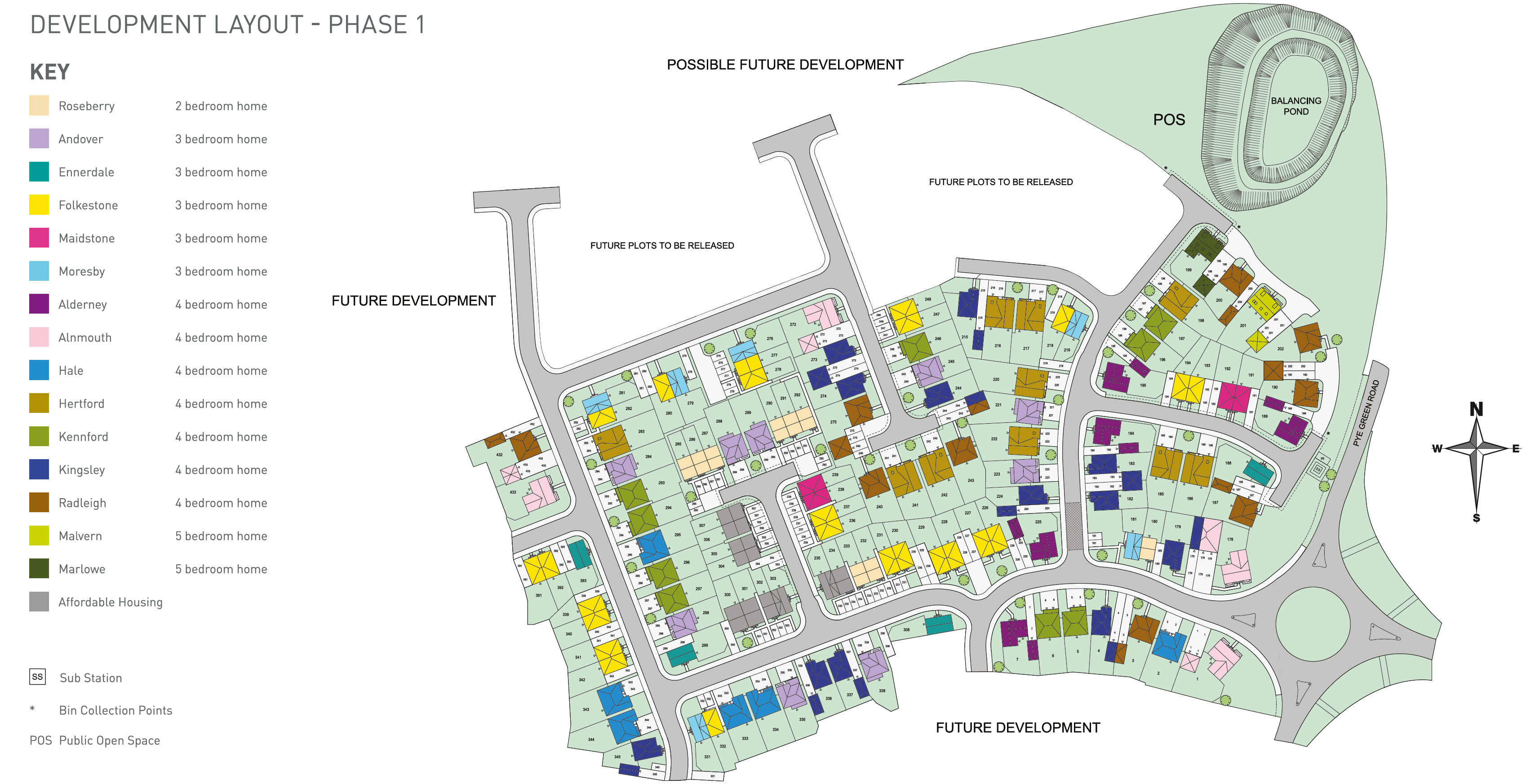 Deer's Rise in Hednesford, Houses by Barratt Homes