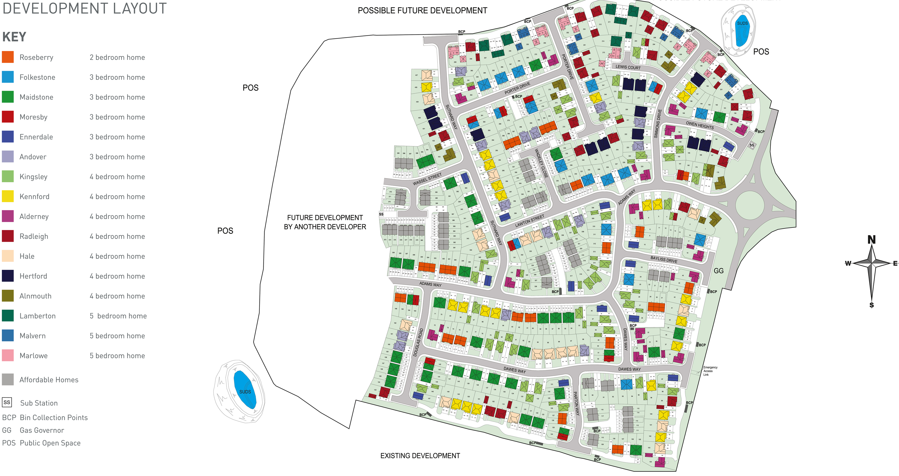 Deer's Rise in Hednesford, Houses by Barratt Homes