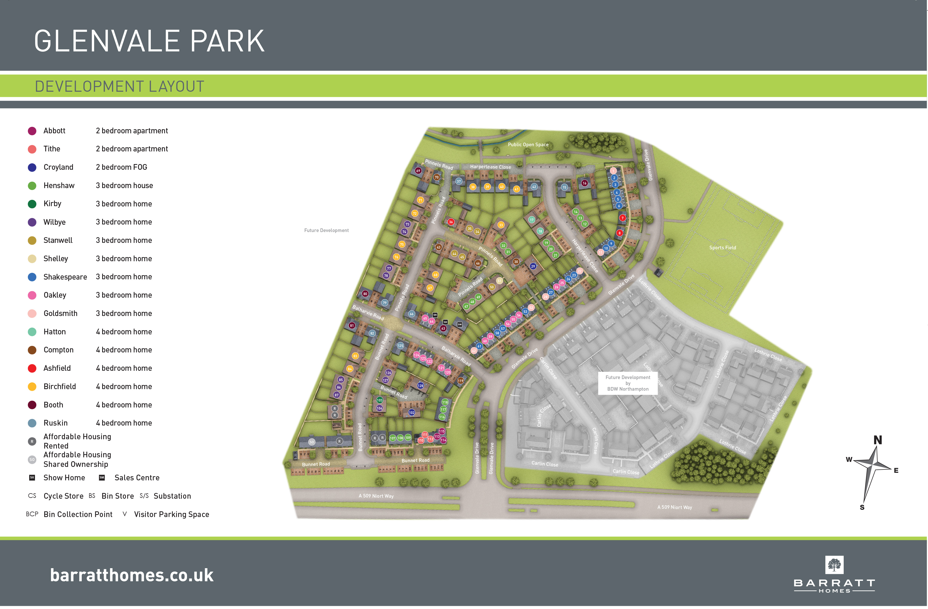 Glenvale Park in Wellingborough, Houses by Barratt Homes