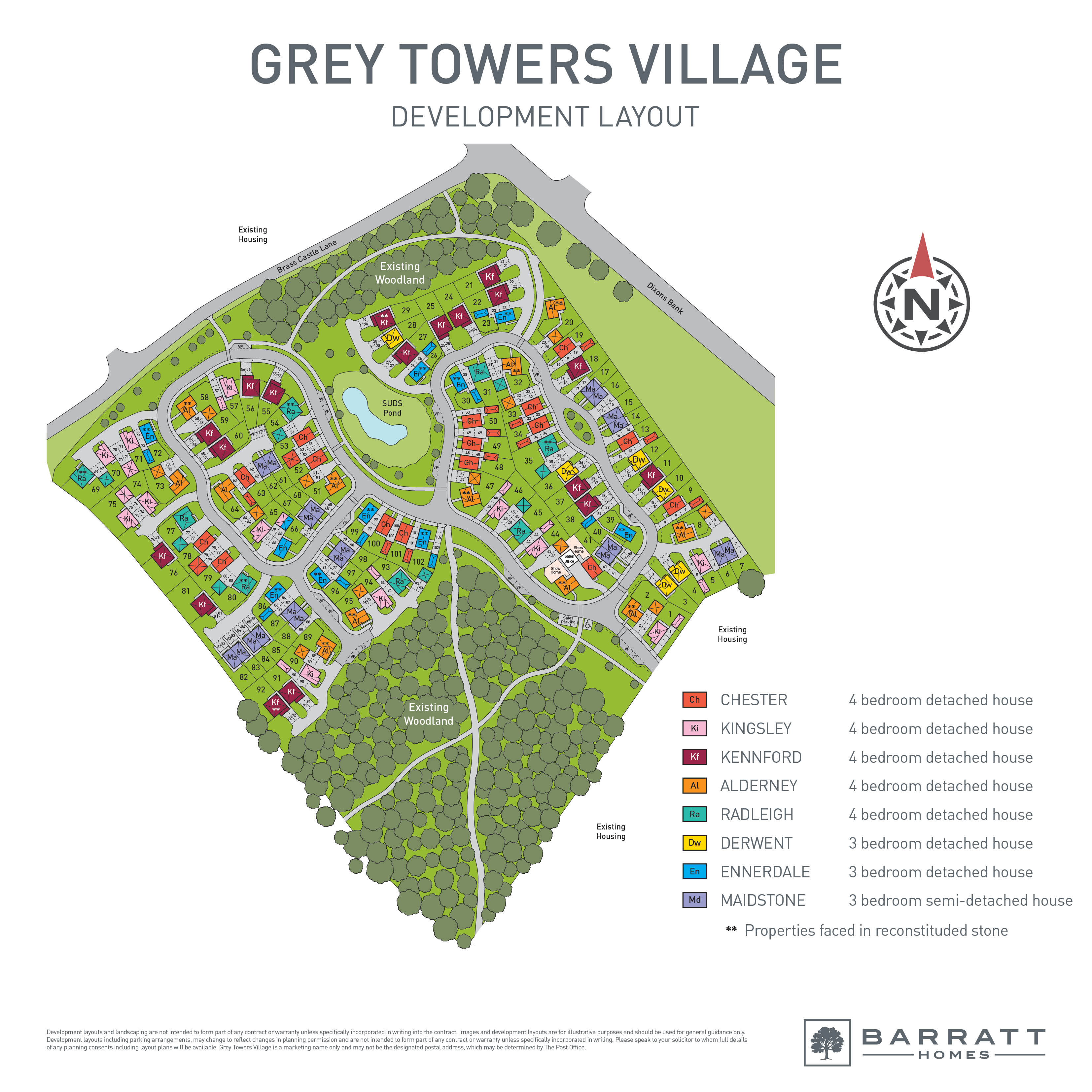 Grey Towers Village in Nunthorpe, Houses by Barratt Homes
