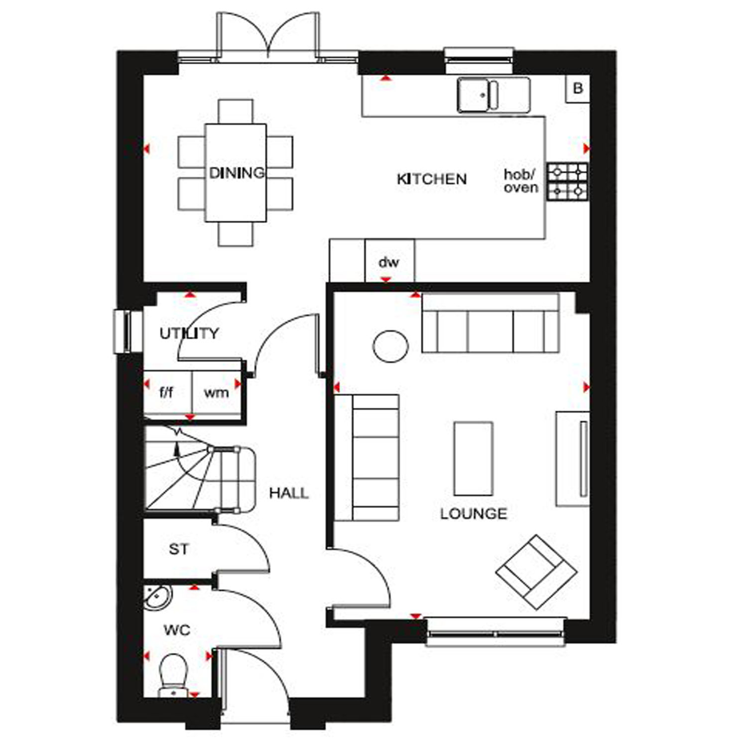 Detached House in Highgrove at Wynyard Park, Wolviston by Barratt Homes