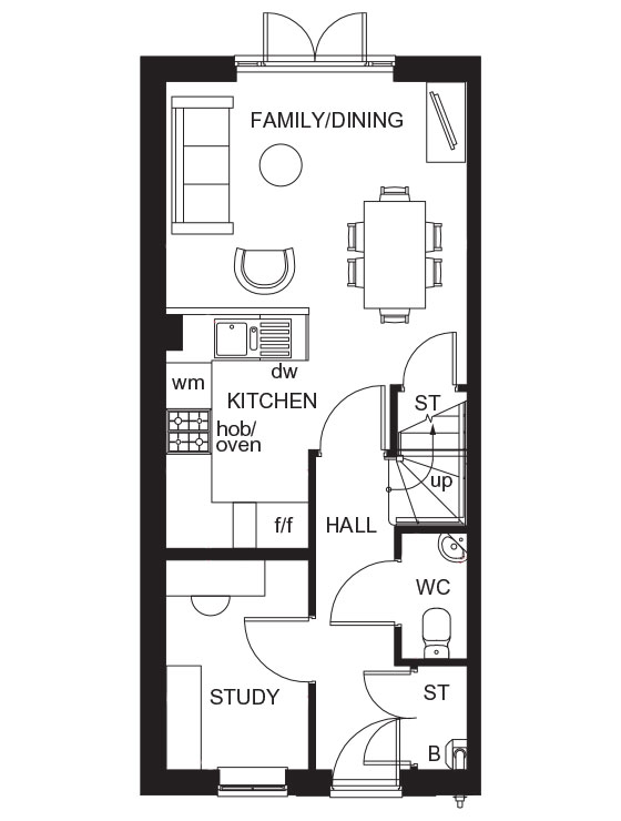 3 Bedroom Property, King's Meadow in Eye Kettleby by Barratt Homes