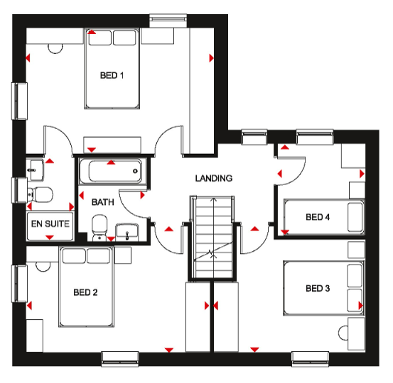 4 Bed Detached House, Knights View in Langold by Barratt Homes (H852221)