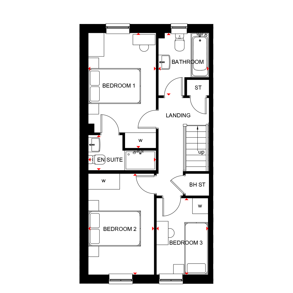 3 Bedroom Property, Lockwood Fields in Dewsbury by Barratt Homes (H6590128)