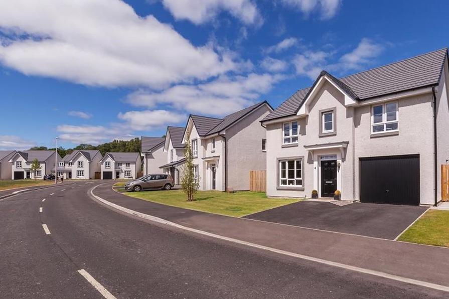 Ness Castle in Inverness, Houses by Barratt Homes