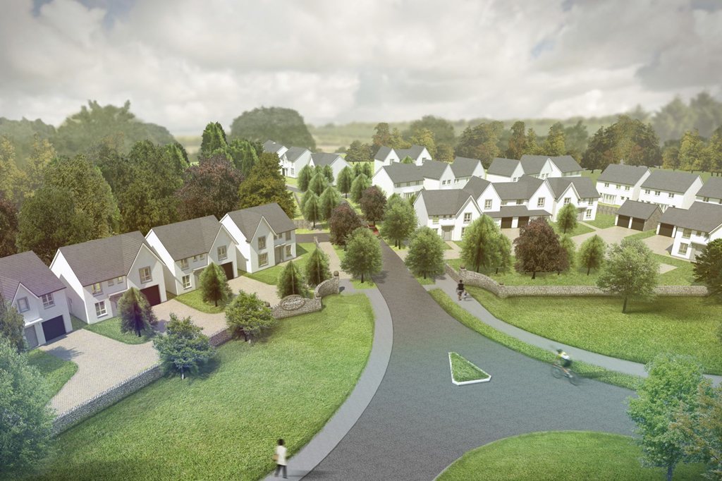 Ness Castle in Inverness, Houses by Barratt Homes