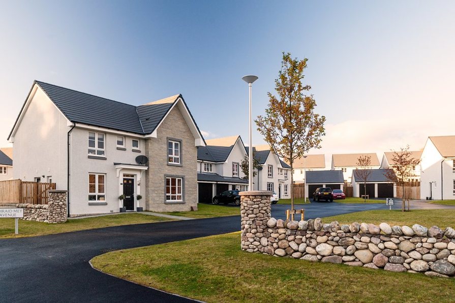 Ness Castle in Inverness, Houses by Barratt Homes