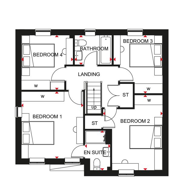 4 Bed Detached House, Pentref Llewelyn in Penllergaer by Barratt Homes ...