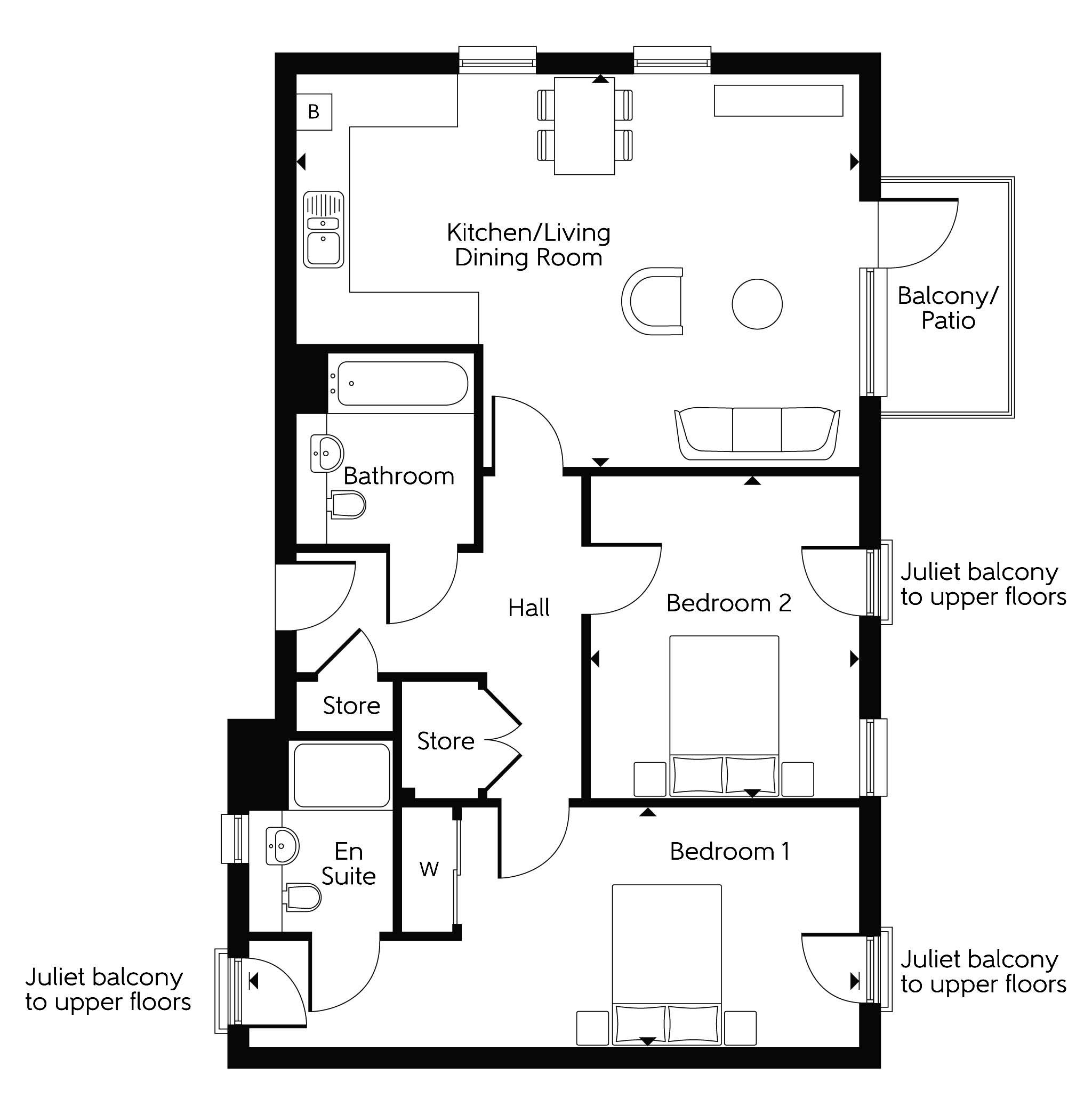 Apartment The Chartwell for From £272,995 with 2 bedrooms
