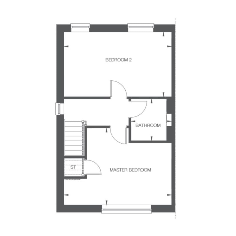 2 Bed Terraced House, Amber Grove, Kirk Langley in Kirk Langley by