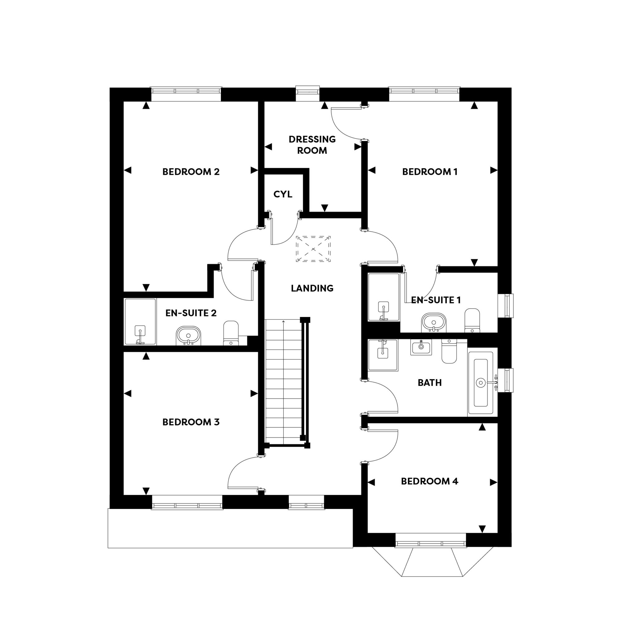Detached House 4 Bedroom House, Stoche Acre in Stoke Golding (The Rydal