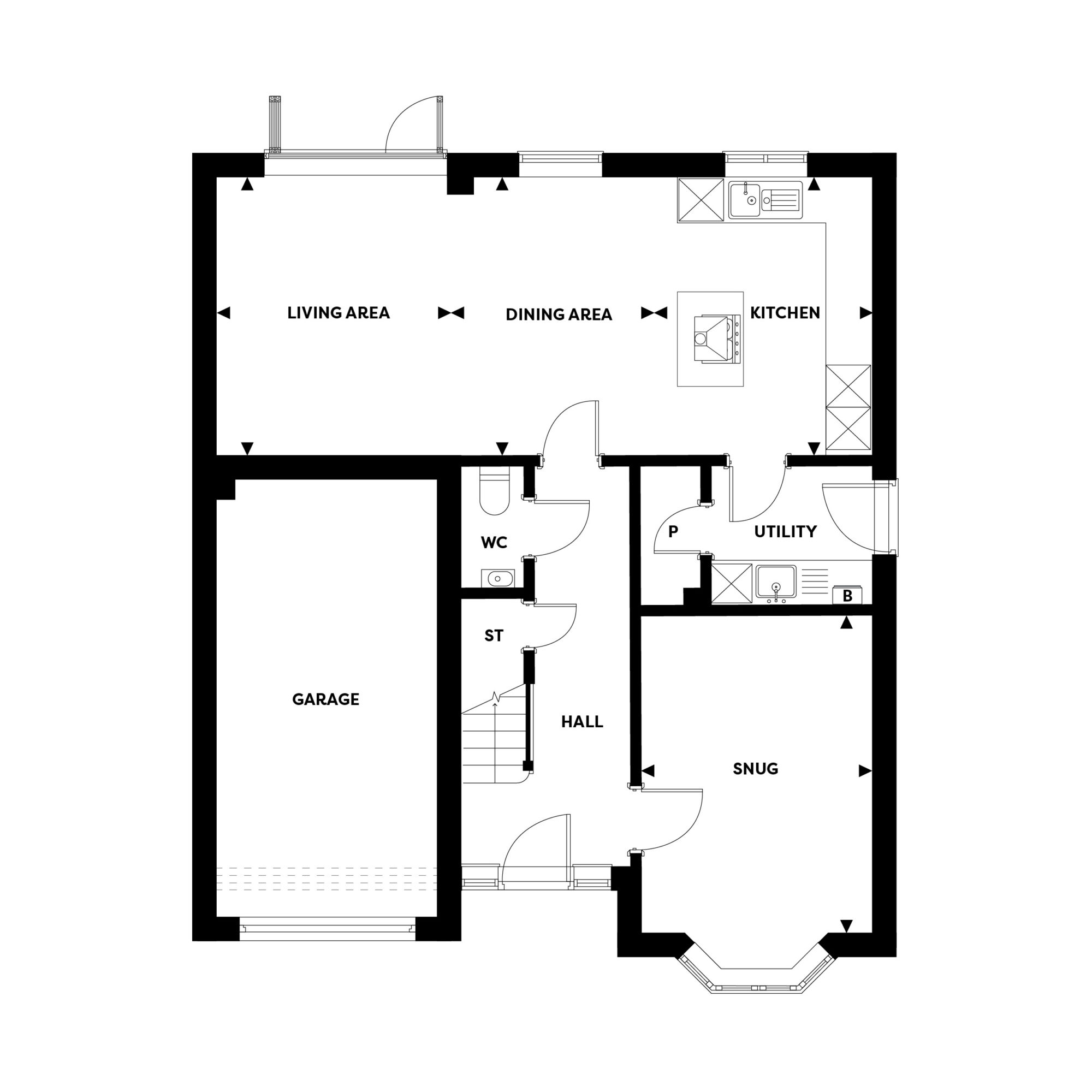 Detached House 4 Bedroom House, Stoche Acre in Stoke Golding (The Rydal