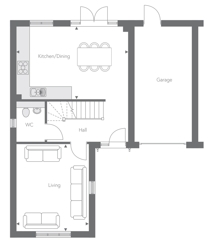 4 bedroom House Plot The Vitali Semi Detached 0009 in The Collection