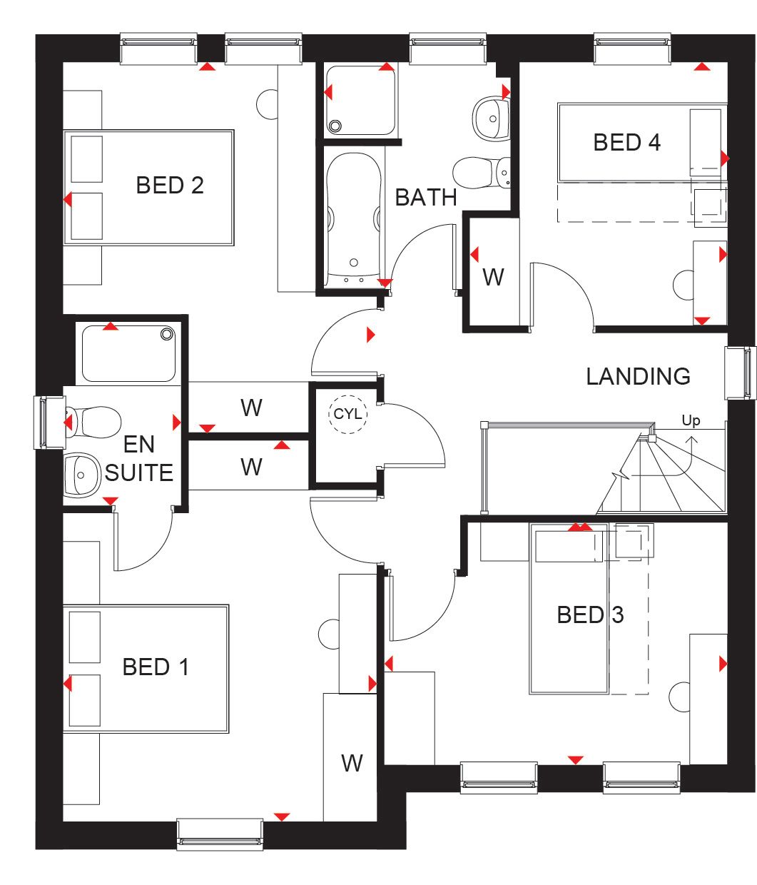 4 Bed Detached House, Callendar Farm in Nuneaton by David Wilson Homes