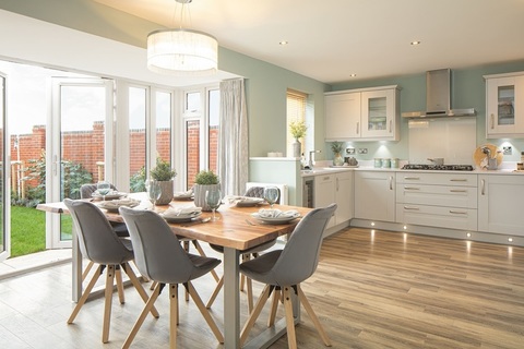Kitchen / dining area with french doors to the garden of the Holden 4 bedroom detached home