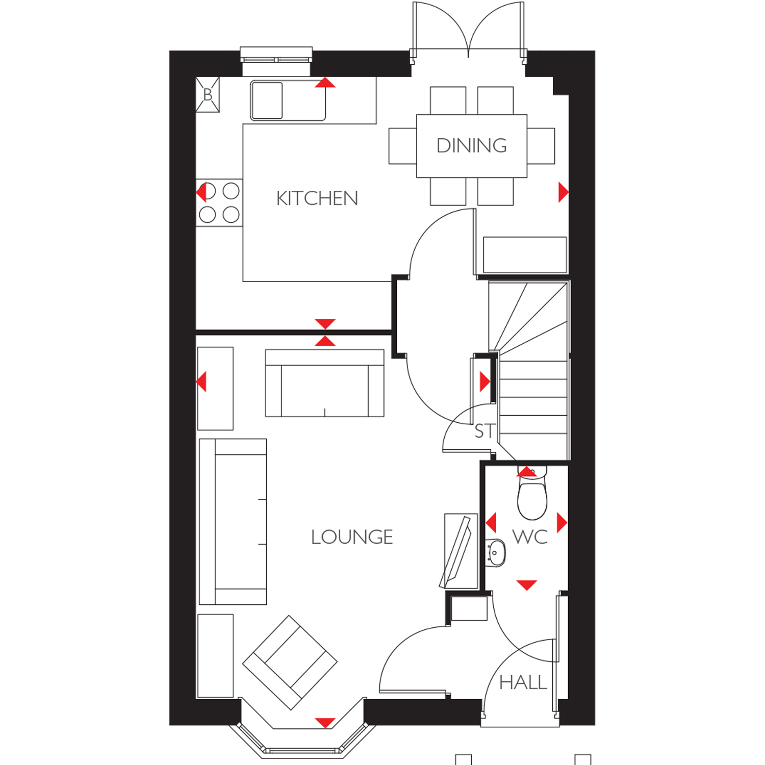 3 Bedroom Property, Drakelow Park in Drakelow by David Wilson Homes