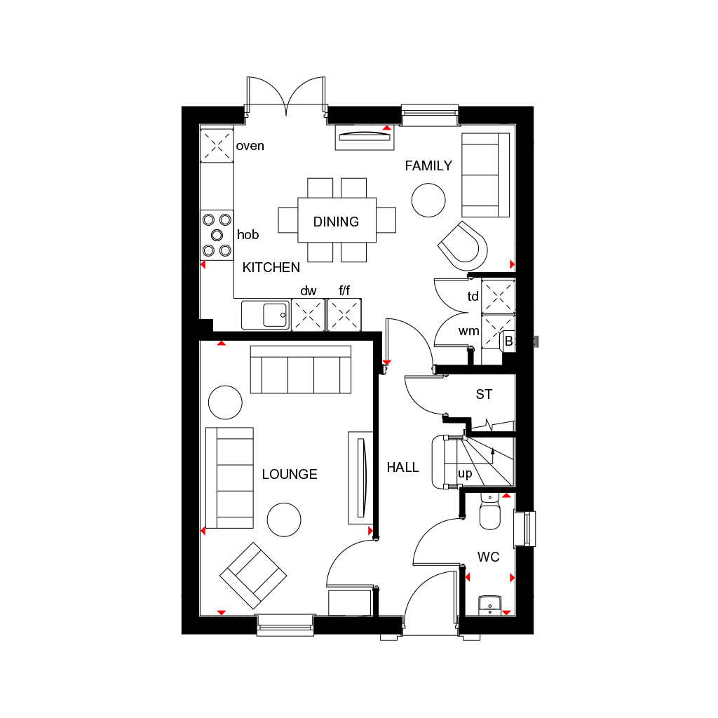4 Bed Detached House, Fairfax Heath in Ash Thomas by David Wilson Homes