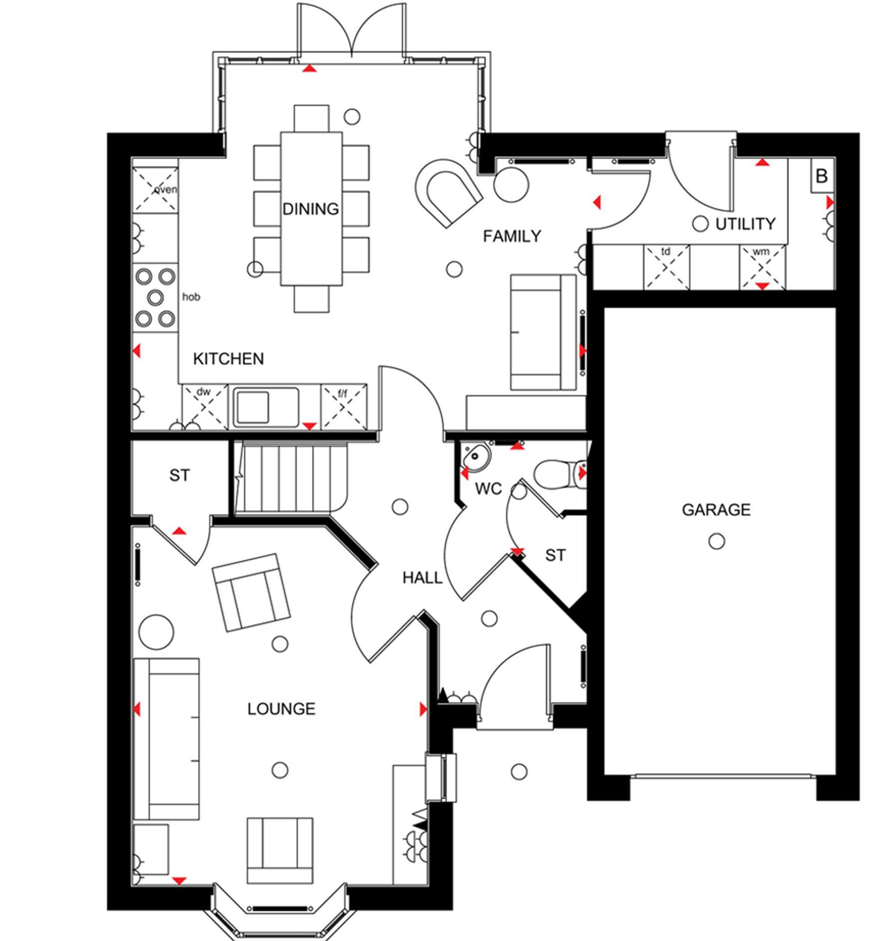 4 Bedroom Detached House Plot 29 In Goitre Fach