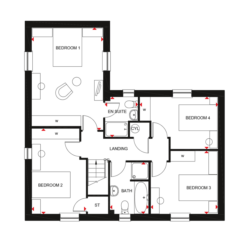 4 Bedroom Home in High Elms Park by David Wilson Homes (H8311426)
