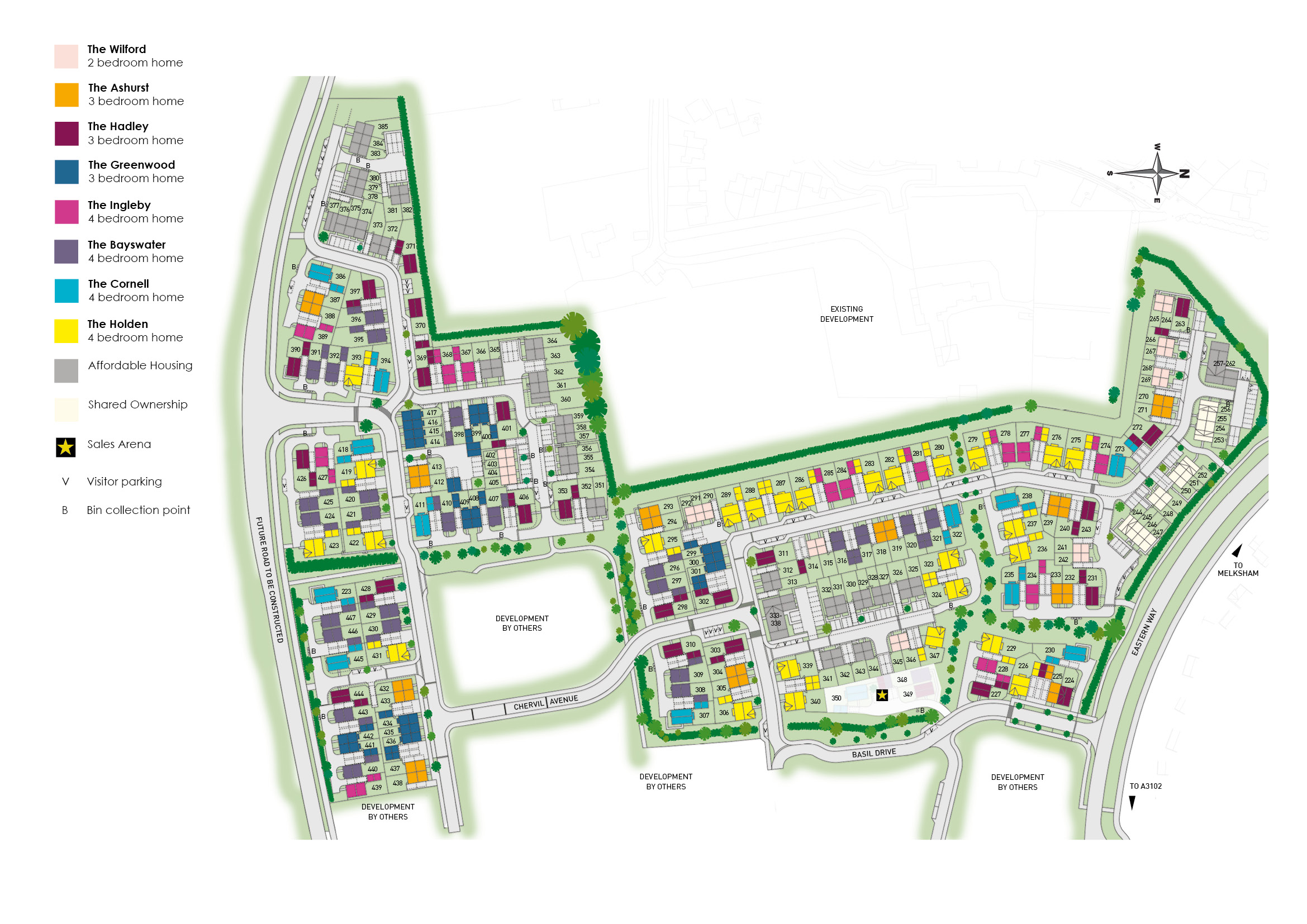 Hunters Wood in Melksham is built by David Wilson Homes