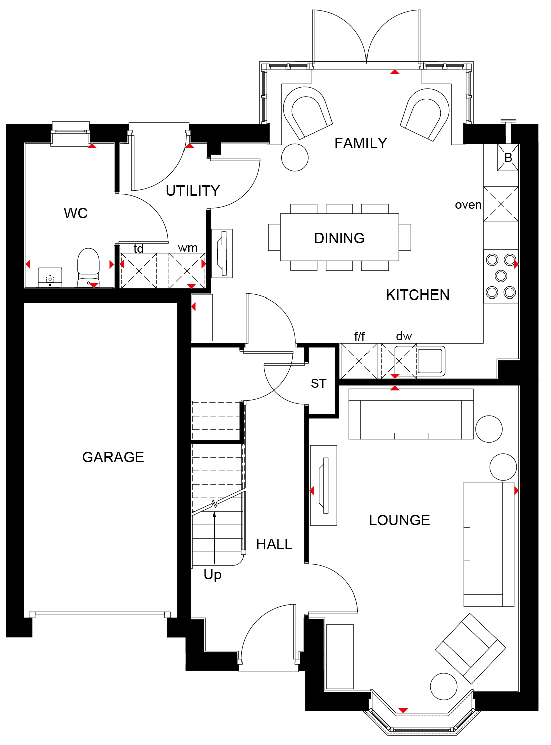 House of 4 Bedrooms, Mallard Meadows at Winslow in Winslow by David