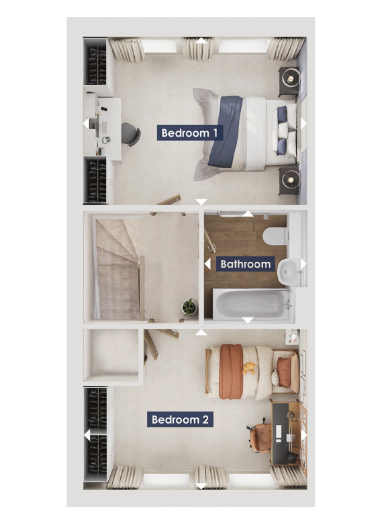 House of 2 Bedrooms, The Coppice in Tingley by David Wilson Homes ...