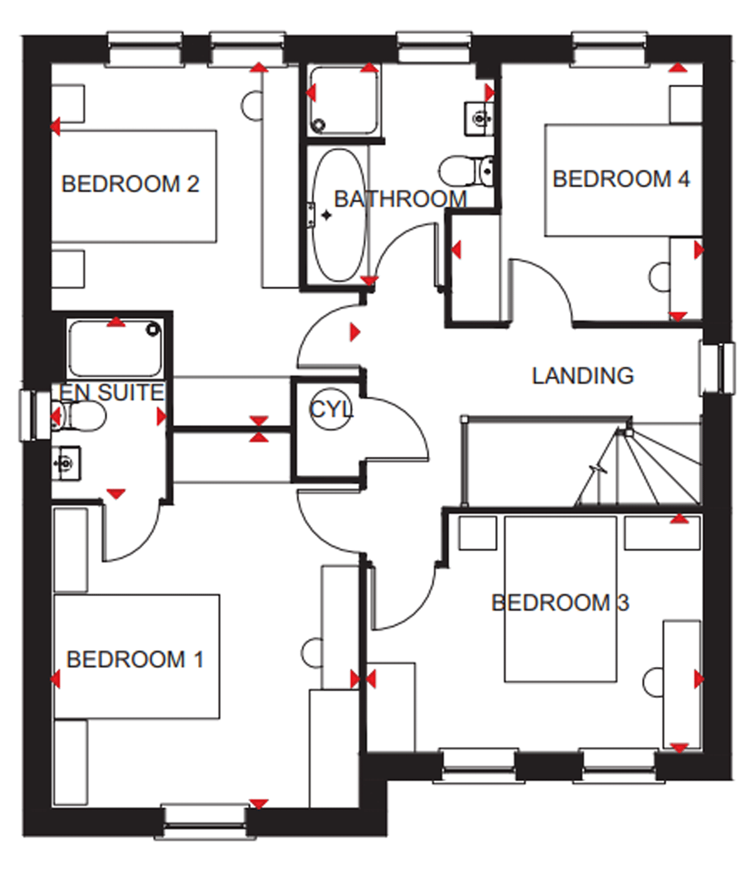 Detached House 4 Bedroom, The Hawthorns in Sutton-in-ashfield, [County ...