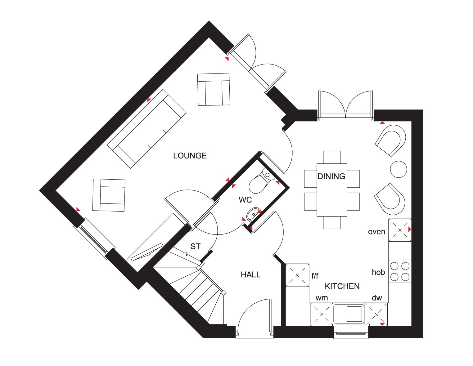 3 Bedroom Property, The Pavilions in Bodicote by David Wilson Homes