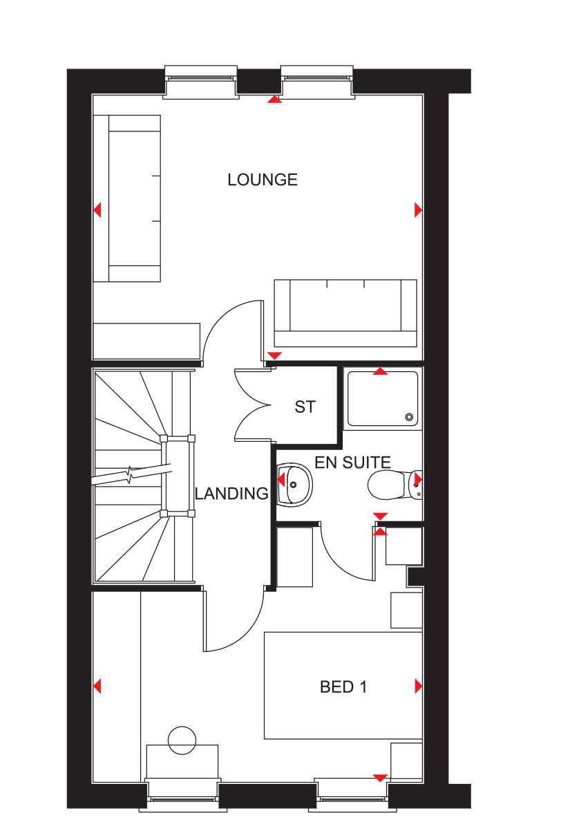 House of 3 Bedrooms, The Willows in Witham on the Hill by David Wilson
