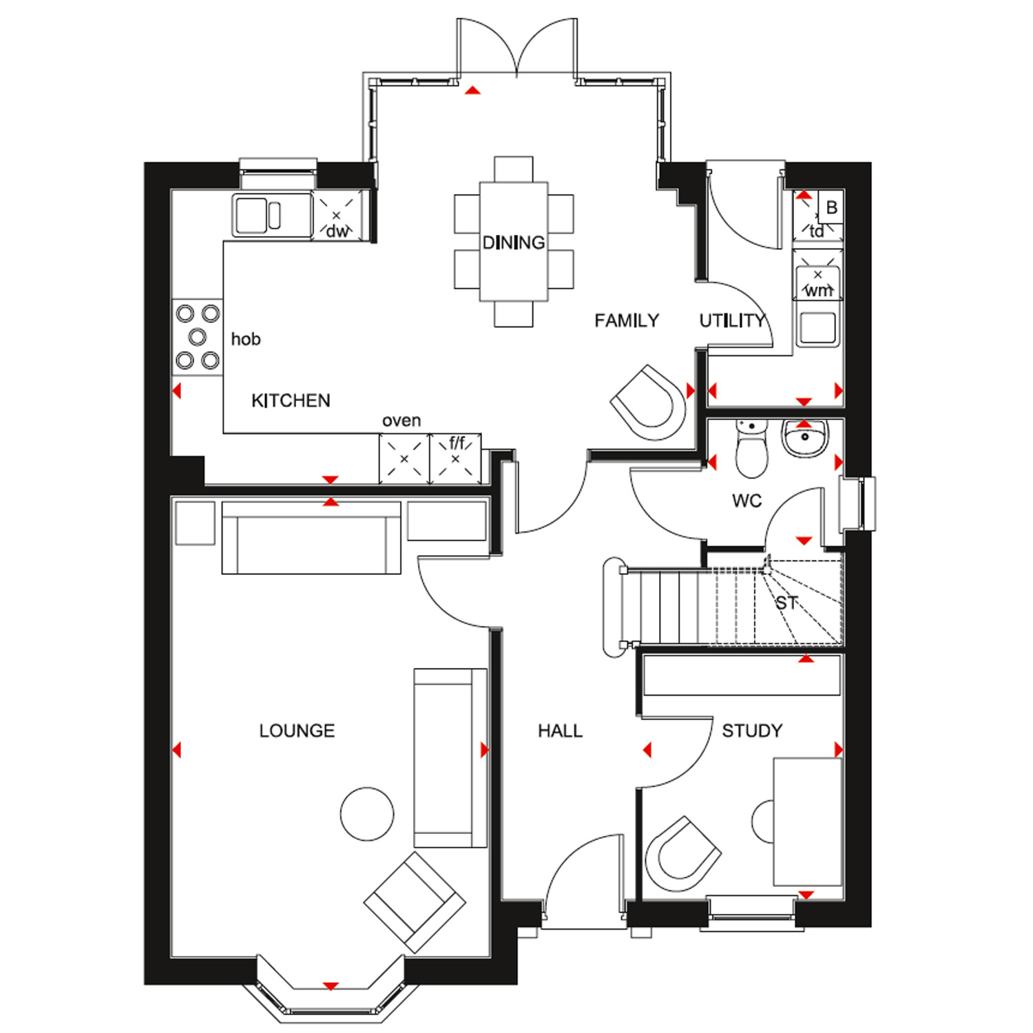 4 Bedroom Property, Thoresby Vale in Edwinstowe by David Wilson Homes