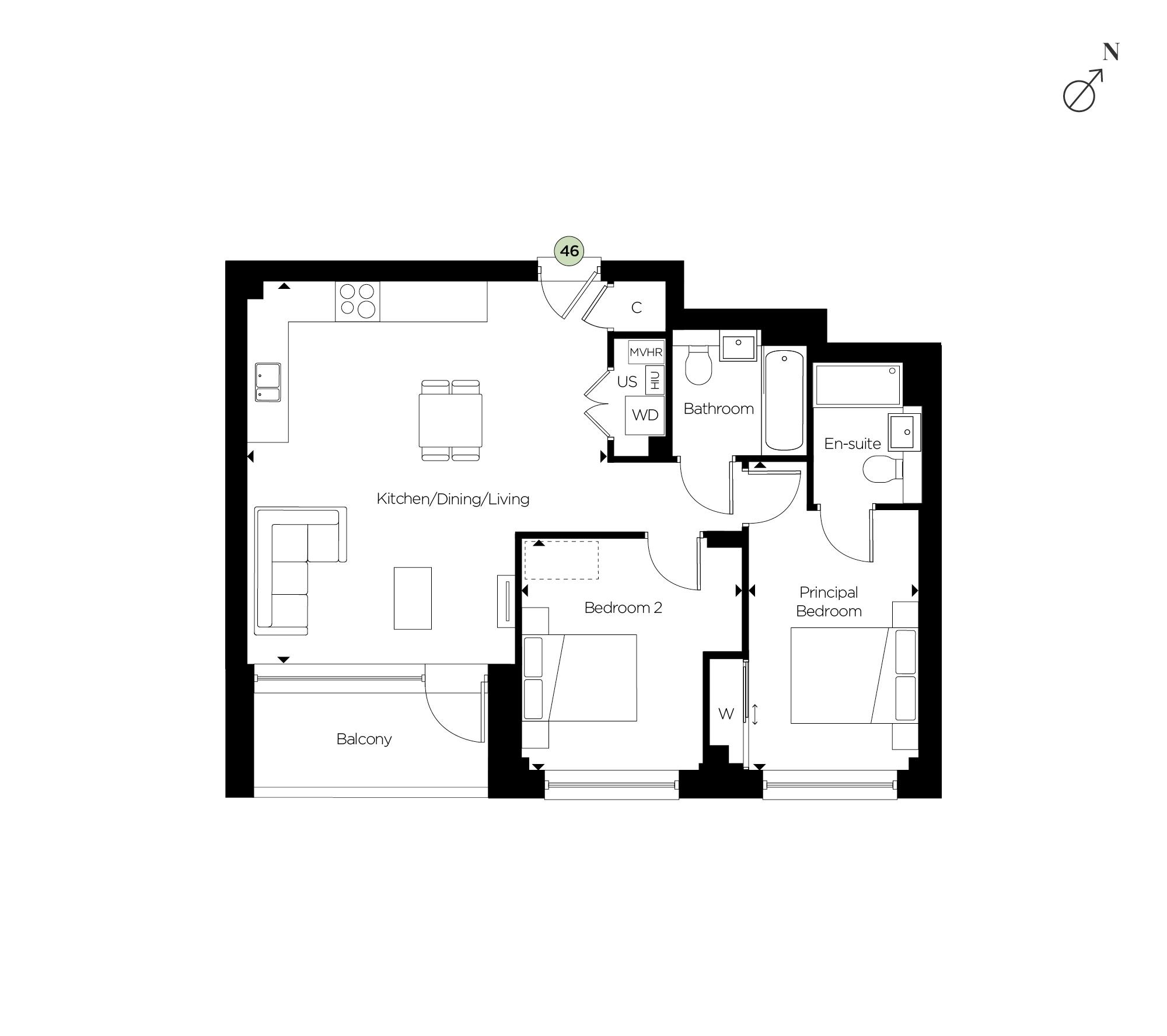 New Build property for sale in Knights Park Plot 48
