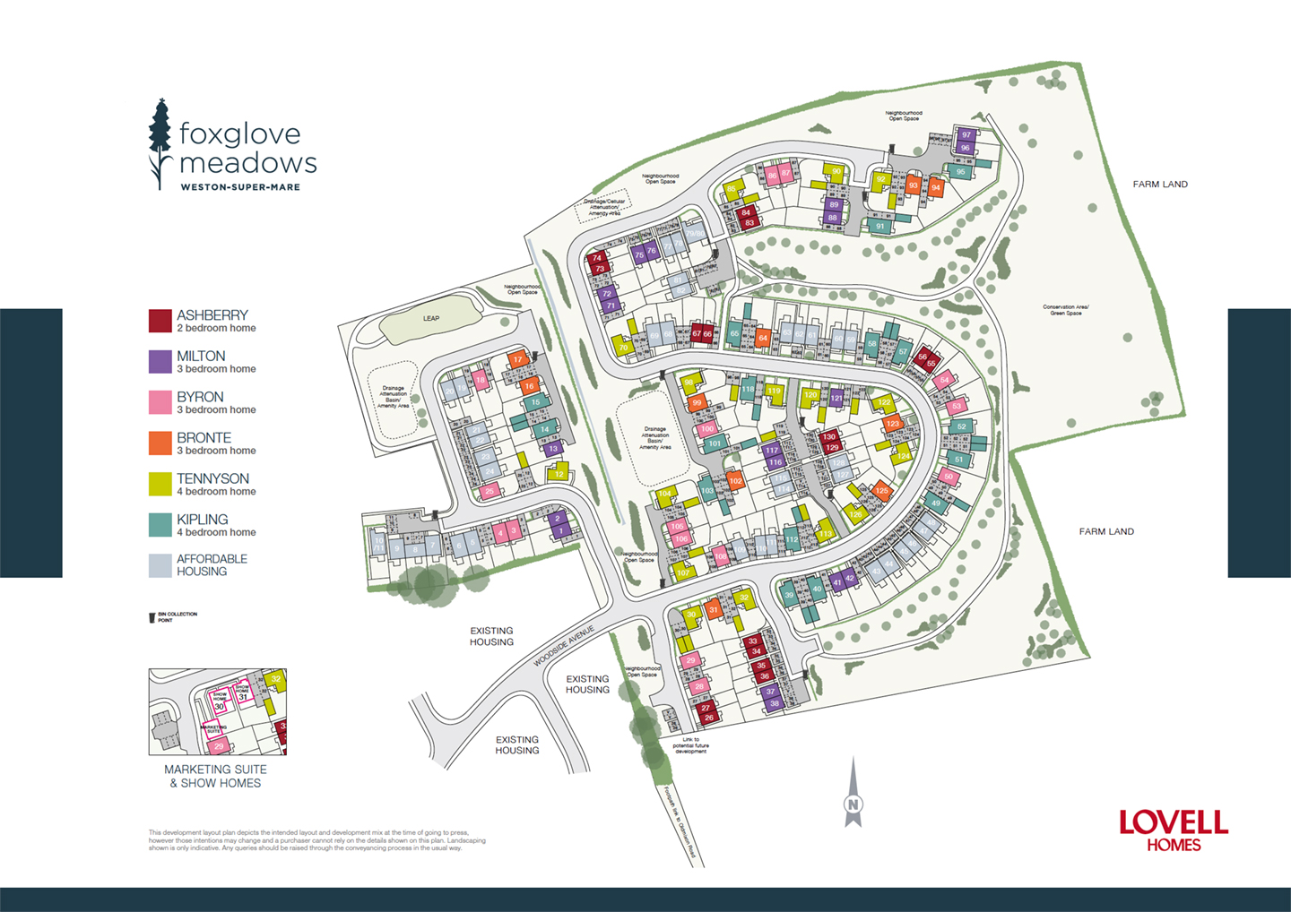 Foxglove Meadows in WestonsuperMare, Houses by Lovell Homes