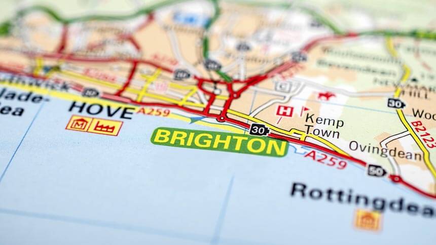 Brighton map