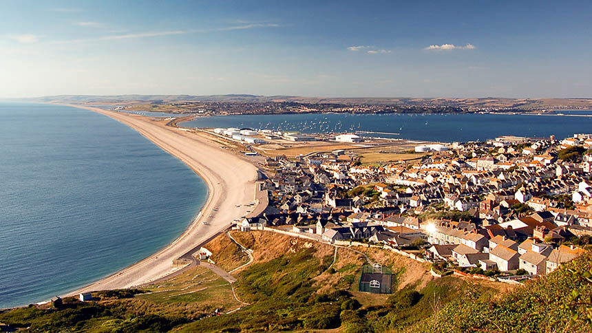 Chesil Beach and the Dorset coast