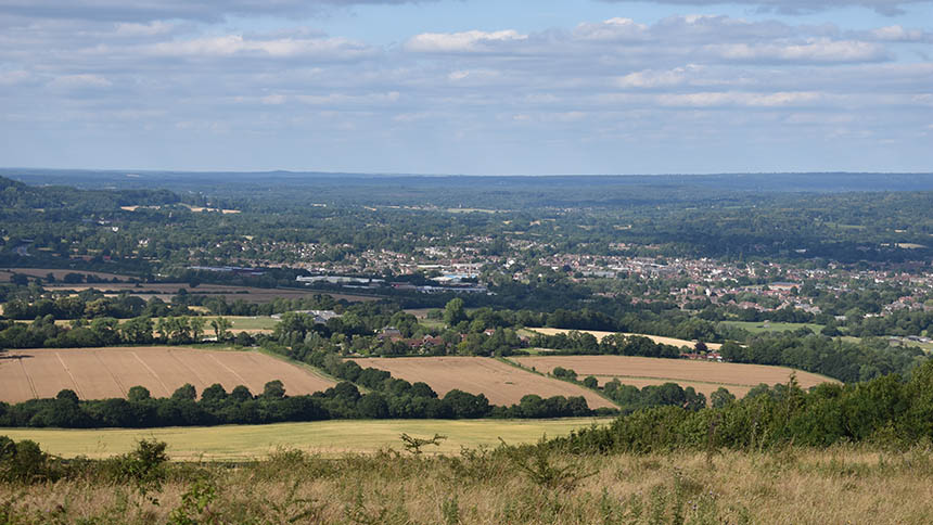 Petersfield, Hampshire from Butser Hill