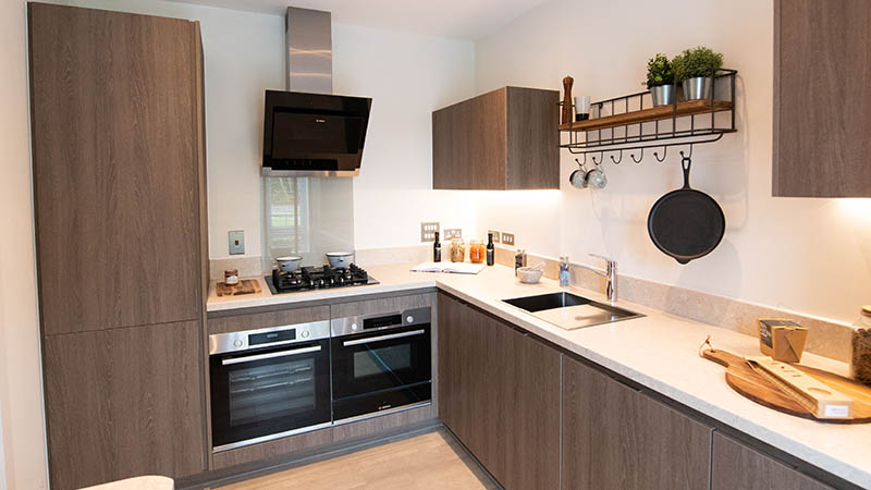 Kitchen at 'The Ealing' show home, Buckler's Park