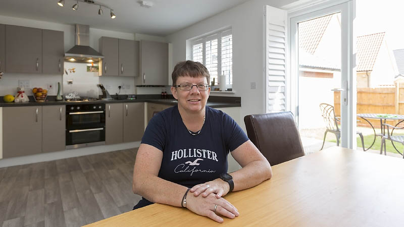 Linda Spiers at home at Four Elms Place