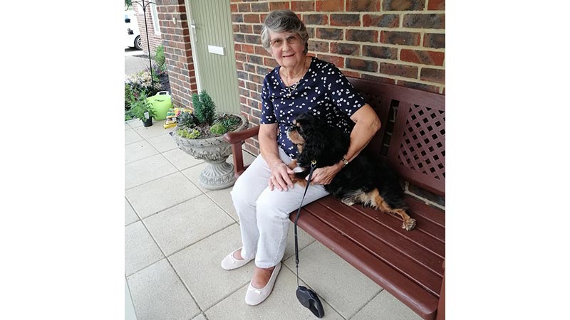 Aileen and Lottie at home at Hampshire Lakes