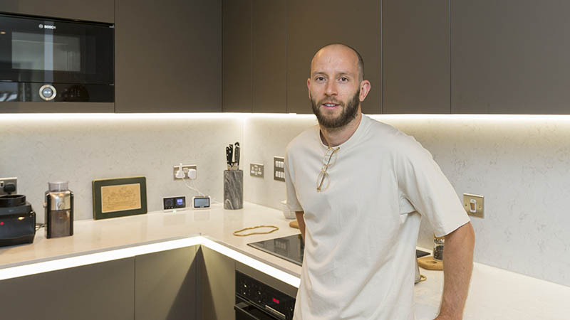 Tom Evison at home at Dash (Countryside)