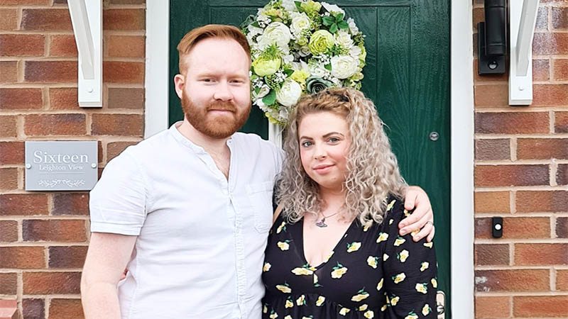 Mitch and Kirsty Tullett at home in Brook Meadow