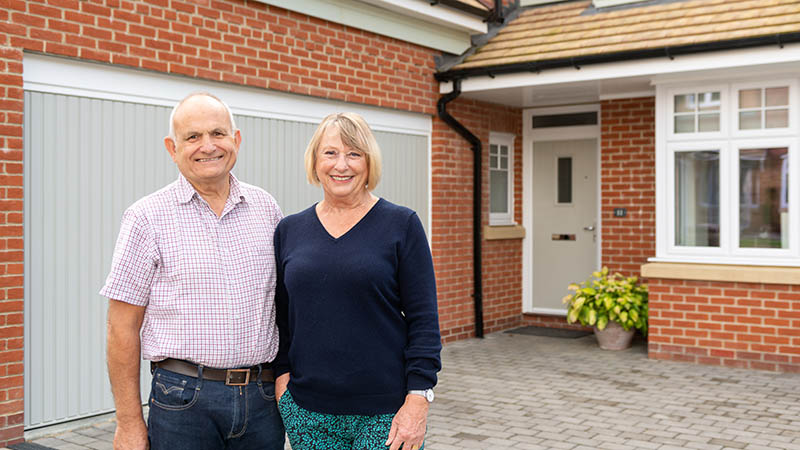 Roy and Hilary Broadhurst at home