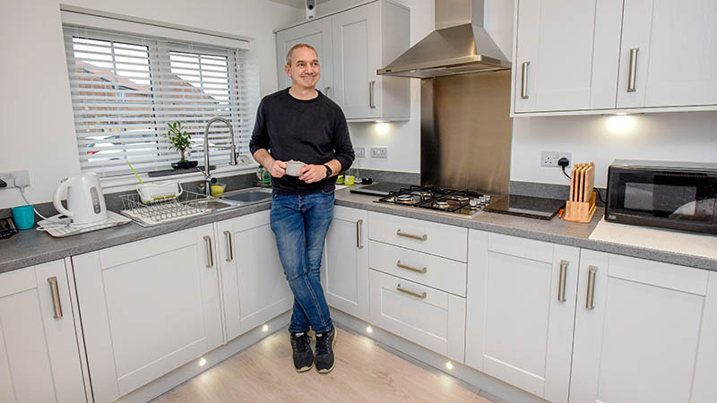 John Hodgson at home at Byron Heights