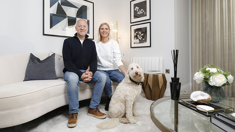 Michael and Elizabeth Webb at home